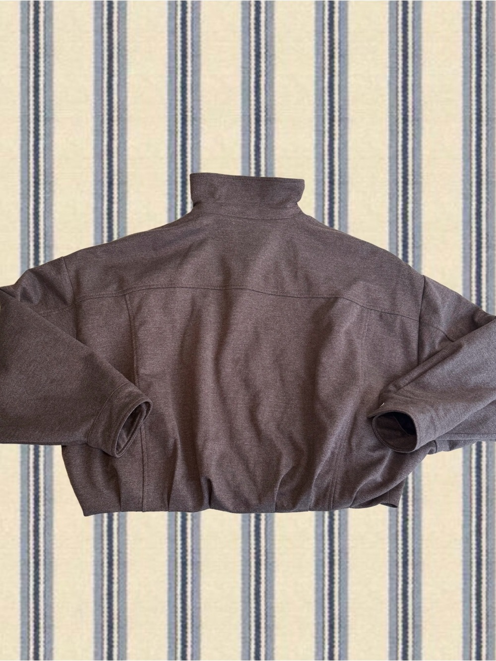 Zara Brown Funnel Neck Bomber Jacket - Picture 7 of 10